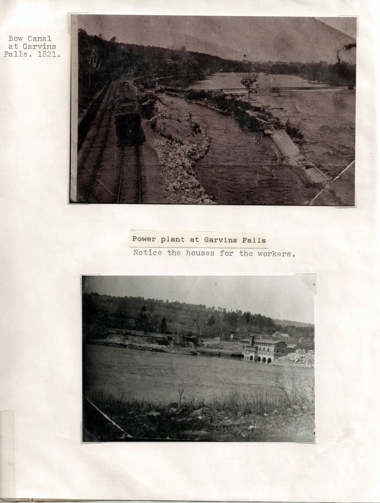 045 - Page 42 Bow canal 1821, Garvan Falls building showing workers houses