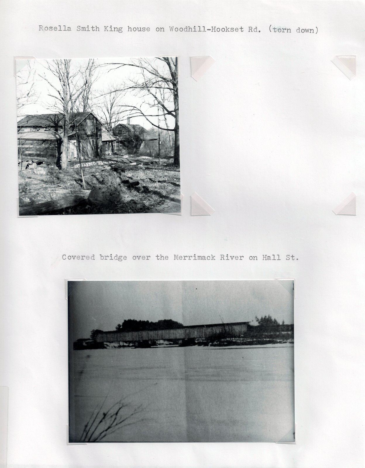 035 Page 32 Rossella Smith Kings house and covered bridge over Merrimack River