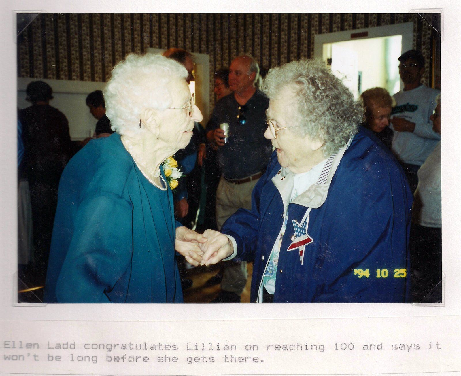 Pg 96  Lillian Welch is 100 years old